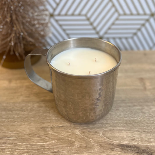 Stainless Mule Mug Candle